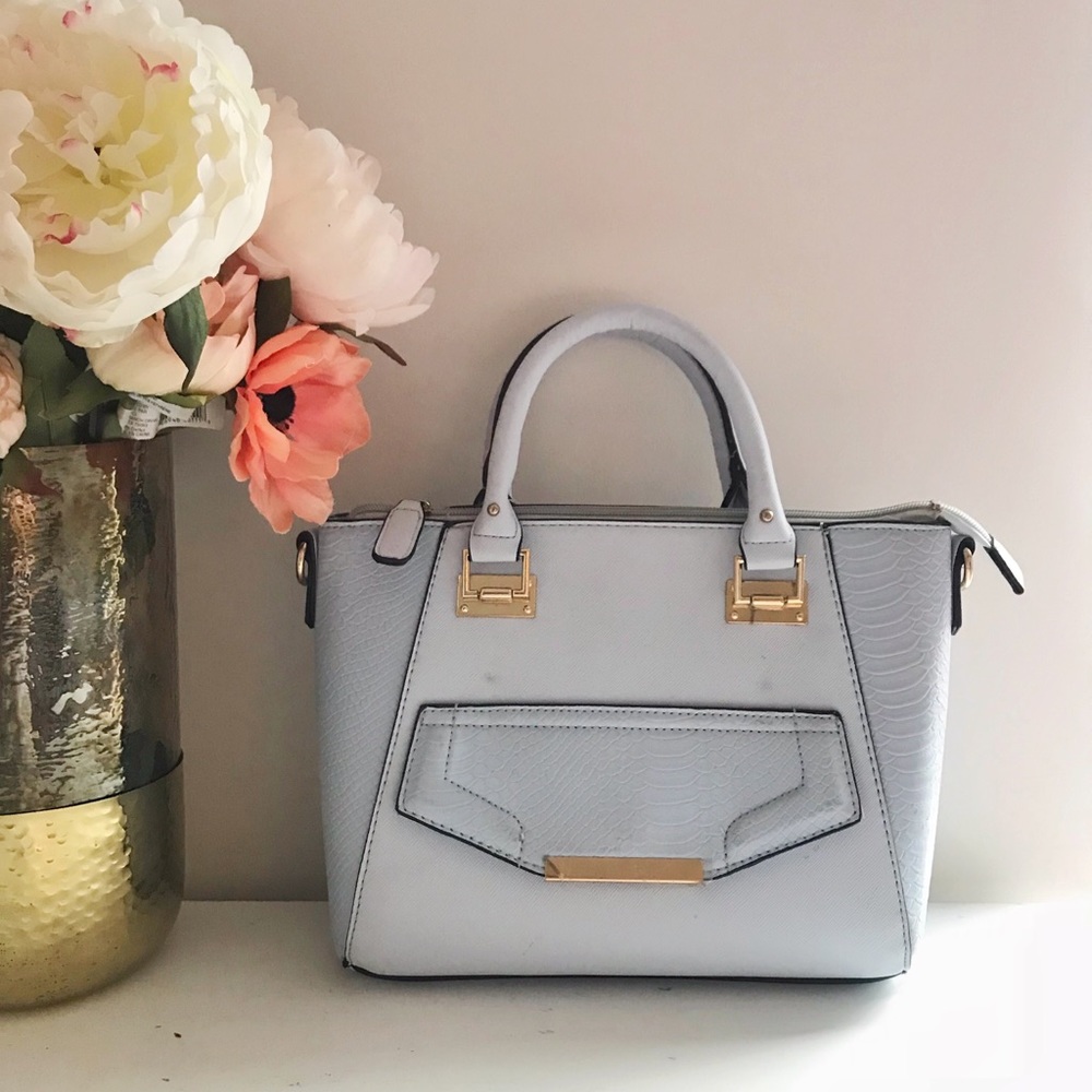 New Look Mini Wendy Bag with Faux Croc Panels